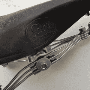 Tabor vintage leren fietszadel zwart