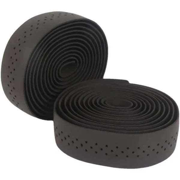 Stuurlint set nep leer Edge - zwart