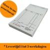 Bonboekje, doordrukvel, met identiek nummer