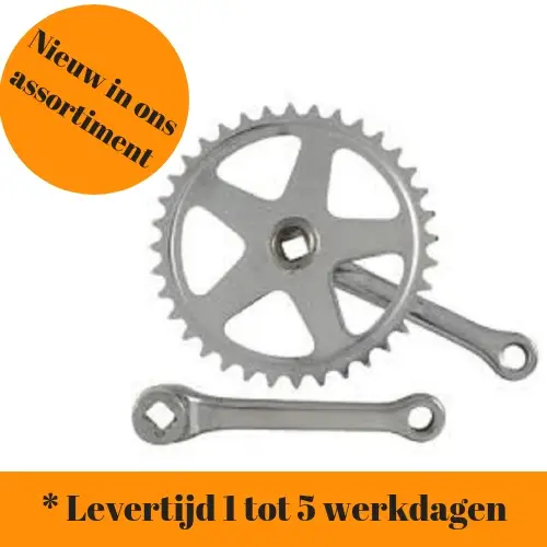 Crankset 36T (Kort, kinderfiets)