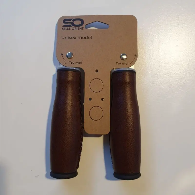 Handvatten lederlook bruin