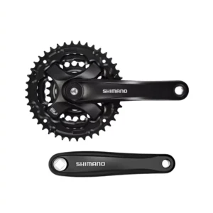 Crankstel Shimano FC-TY501 6/7/8 speed 42x34x24T - zwart