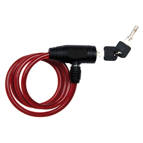 Spiraalslot fiets slot rood (Partij)