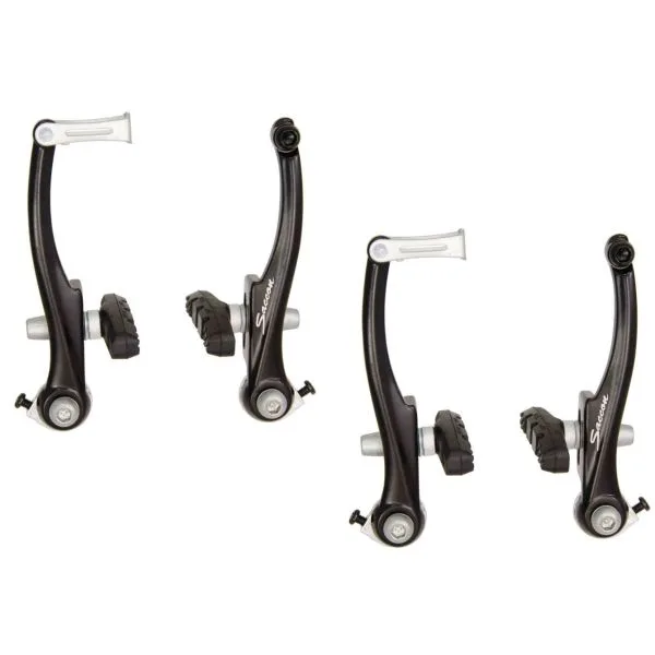 V-brake set Saccon voor en achter aluminium – zwart