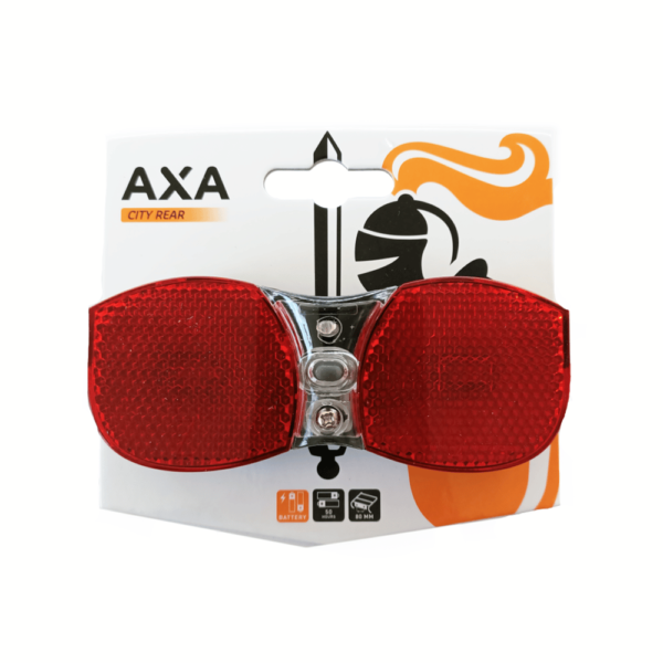 Axa LED City achterlicht Rear. montage 80mm. incl batterijen (achter licht)