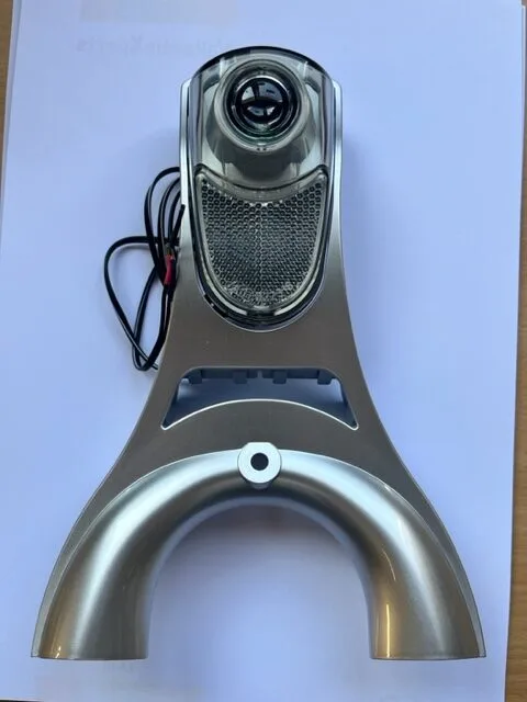 Koplamp naafdynamo voorvork montage