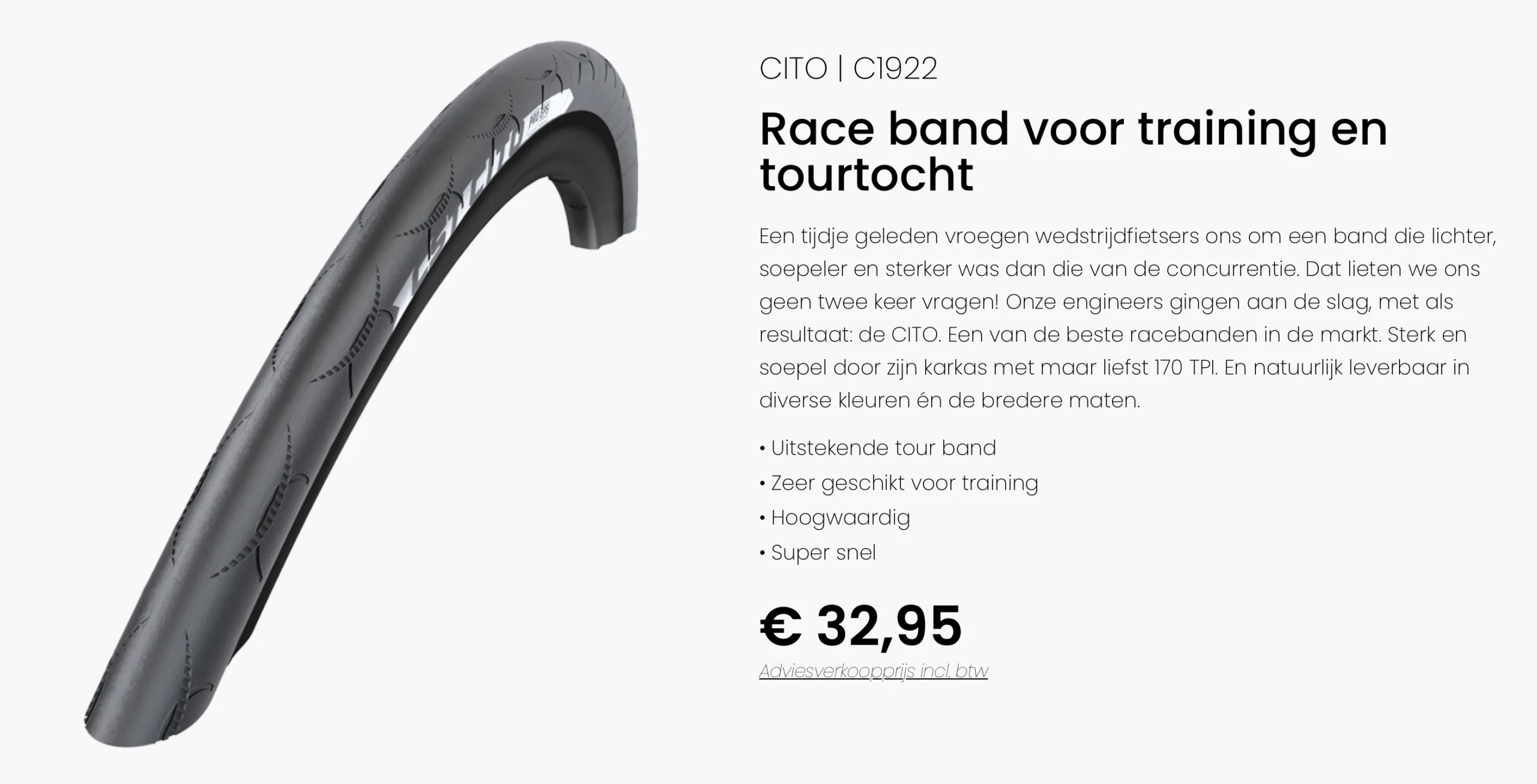 CST Cito Race buitenband 23-622 (top kwaliteit) - Afbeelding 2