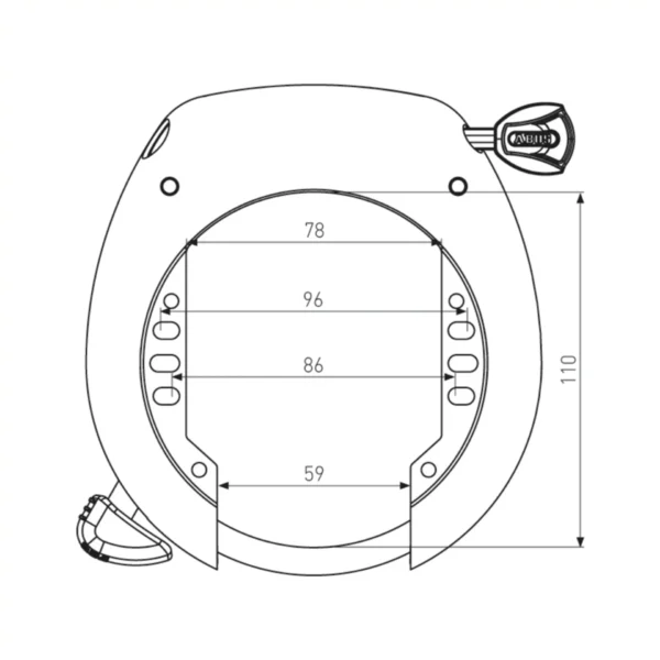 Abus slot 4750SL + Bosch InTube 3 accuslot