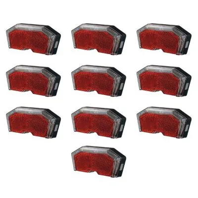 10x Union Marwi achterlicht UN-4460 – Batterij bagagedrager achterlicht (Partij)