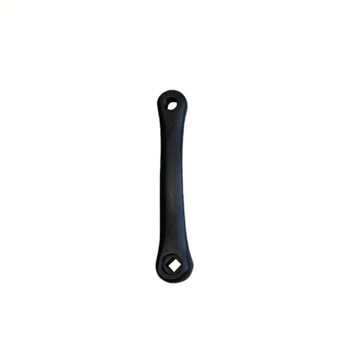 Linker crank aluminium zwart, cranklengte 170mm, spieloos