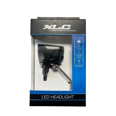 Koplamp XLC 70 Lux naafdynamo Switch (super fel)