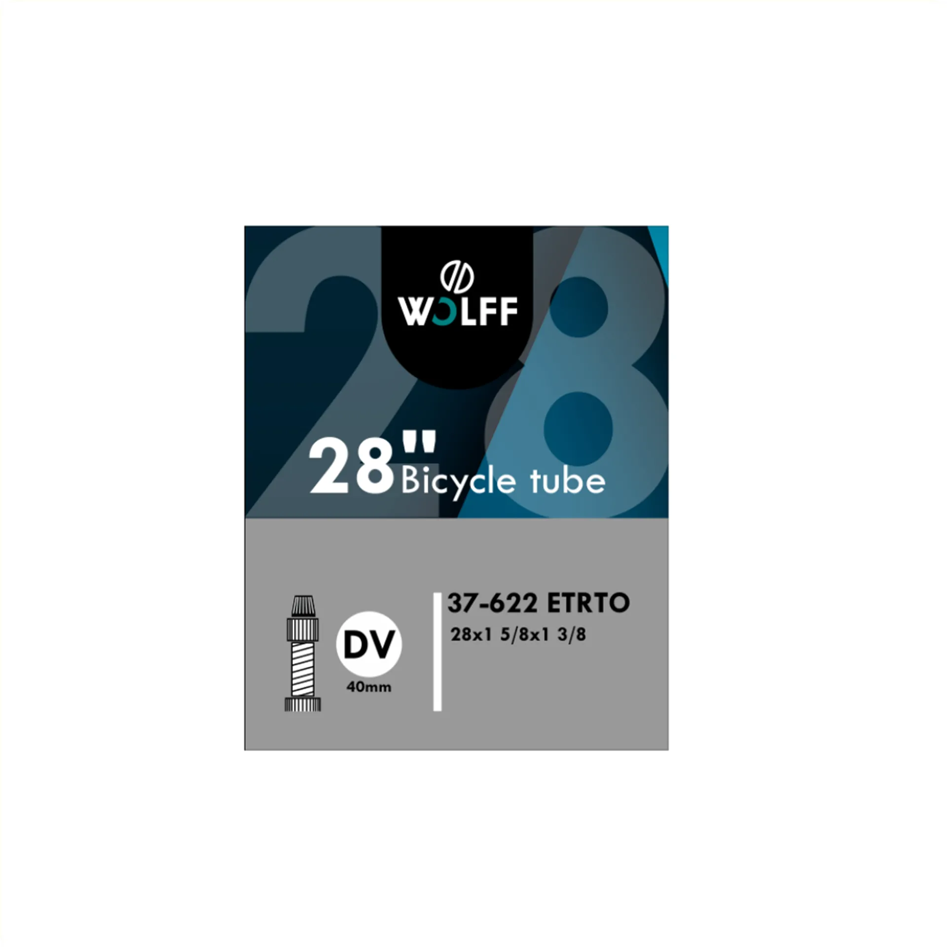 WOLFF Binnenband 28×1 3/8 ETRTO 37-622, Ventiel: Hollands ventiel 40mm