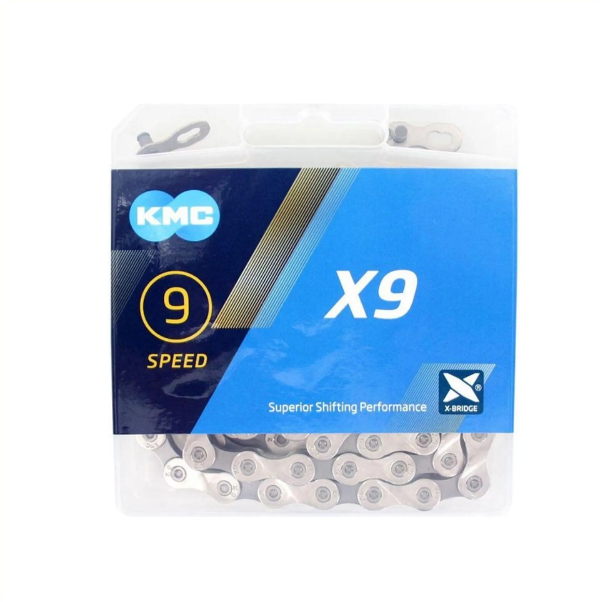 KMC X9 9 speed ketting smal 1/2×11/128