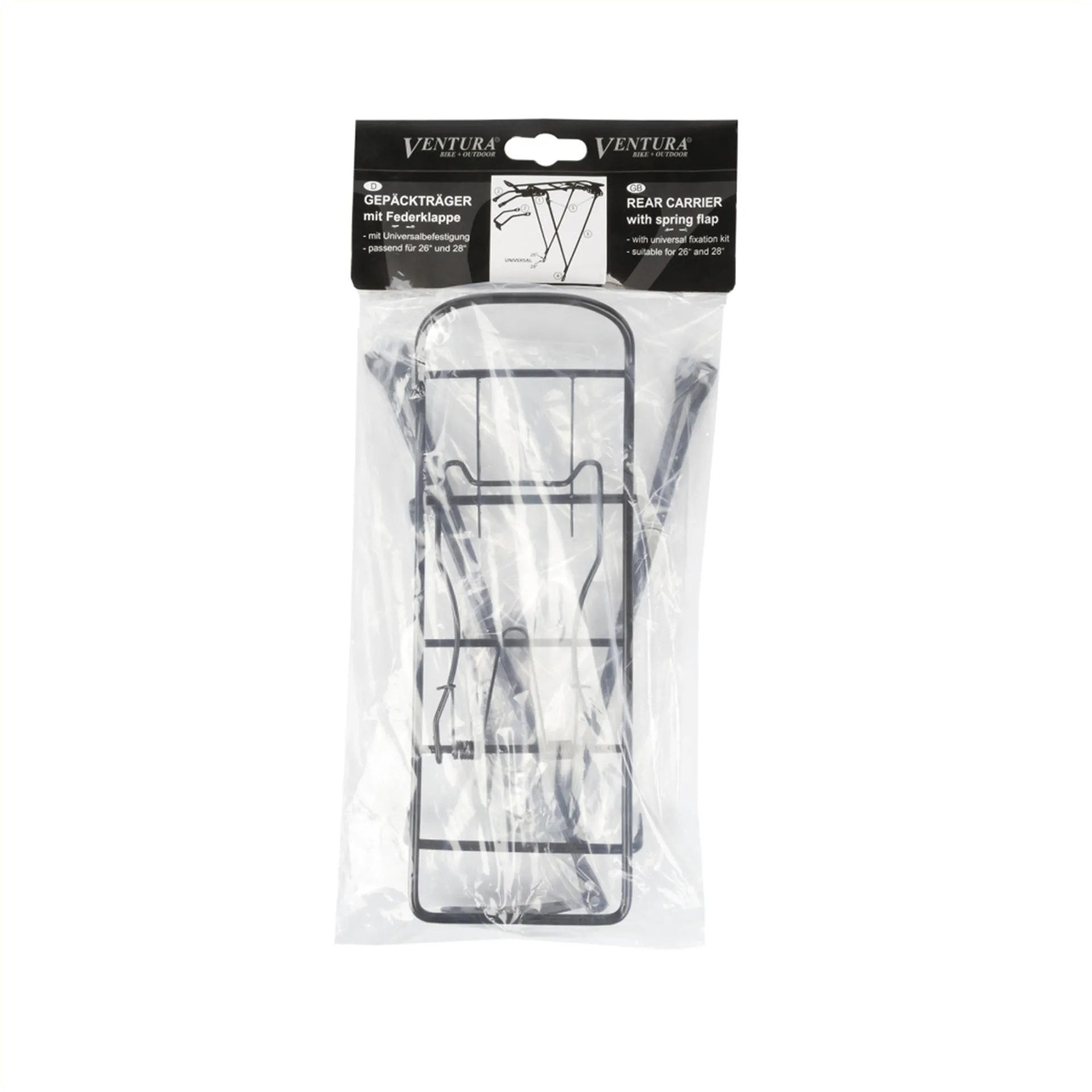 VENTURA Screw-On II S bagegedrager. 26/28 inch